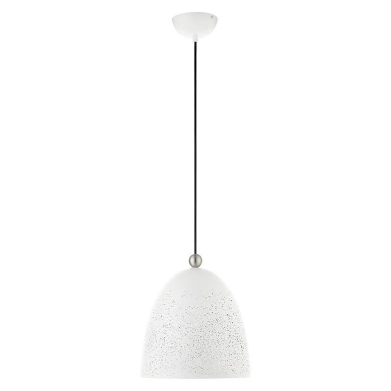 Image 4 Arlington 1 Light White Pendant more views