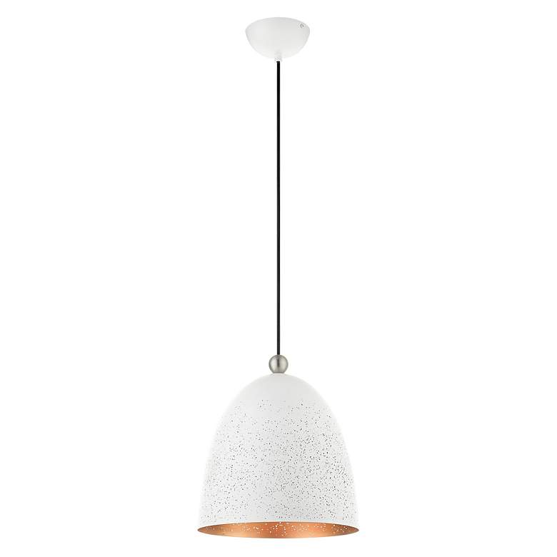 Image 5 Arlington 1 Light White Pendant more views