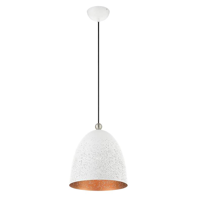 Image 6 Arlington 1 Light White Pendant more views