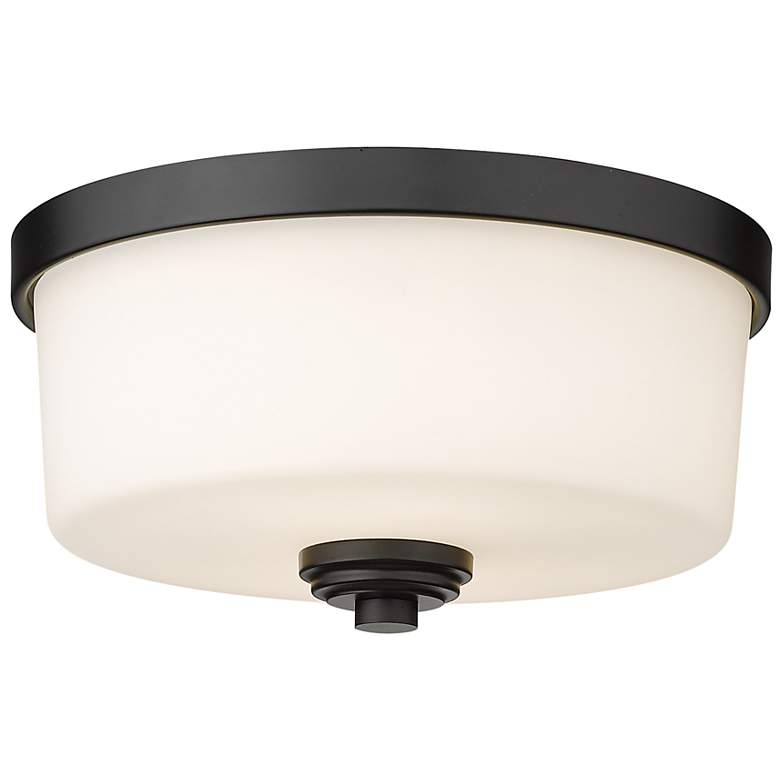 Image 3 Arlington 12 1/4" Wide Matte Black Ceiling Light