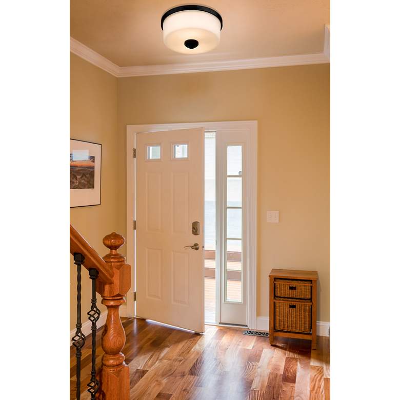 Image 5 Arlington 12 1/4" Wide Matte Black Ceiling Light more views