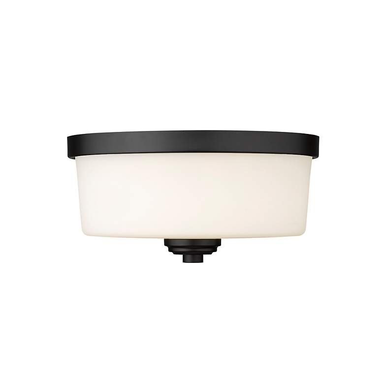 Image 6 Arlington 12 1/4" Wide Matte Black Ceiling Light more views