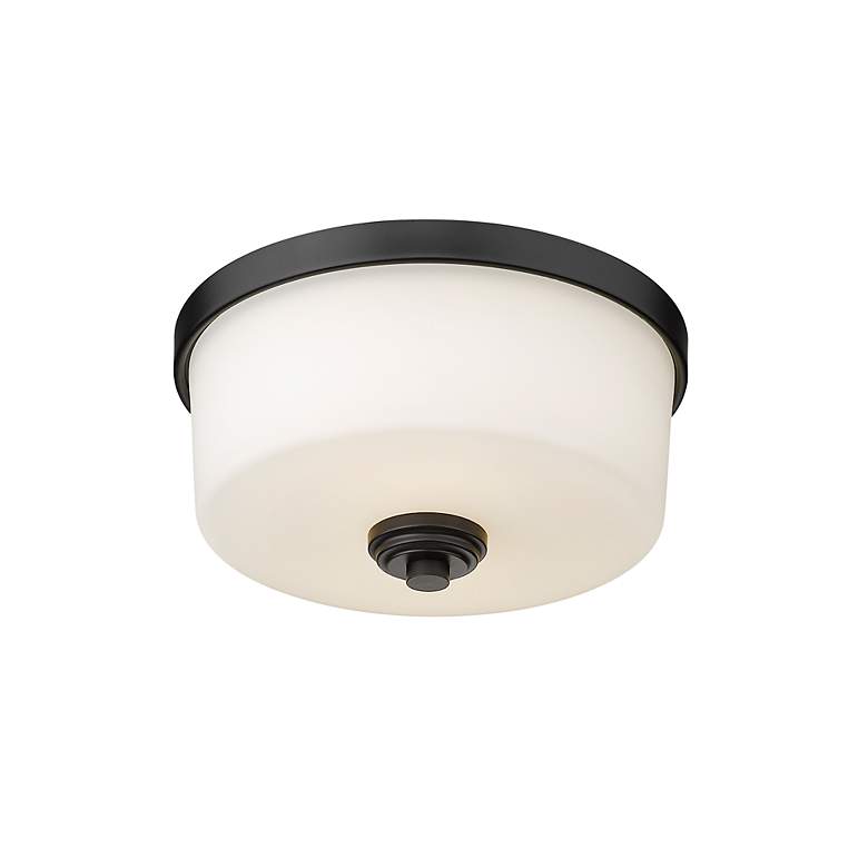 Image 7 Arlington 12 1/4" Wide Matte Black Ceiling Light more views