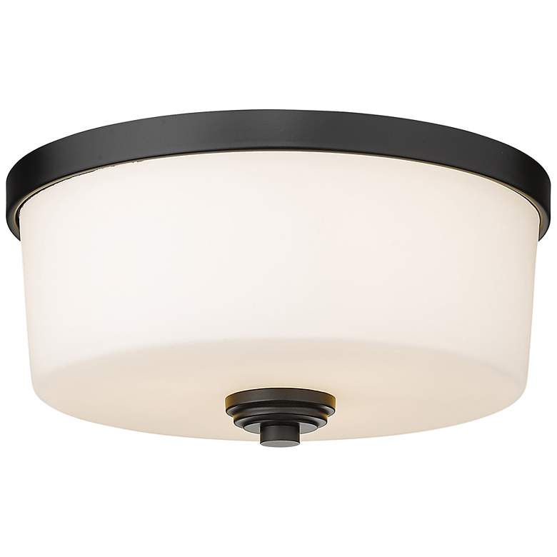 Image 3 Arlington 14" Wide Matte Black Ceiling Light