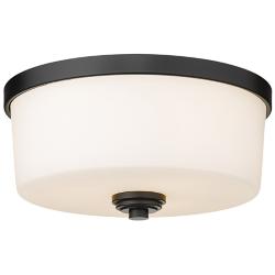 Arlington 14" Wide Matte Black Ceiling Light