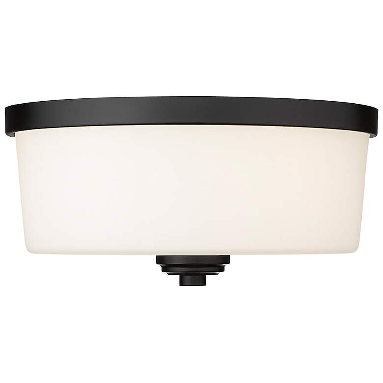 Image 5 Arlington 14" Wide Matte Black Ceiling Light more views