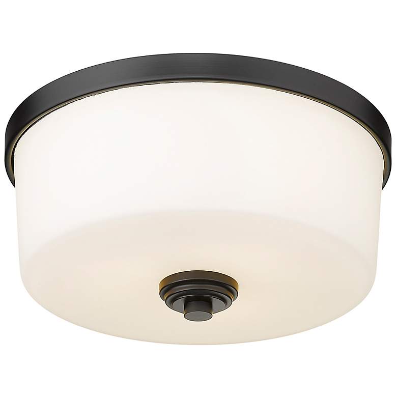 Image 6 Arlington 14" Wide Matte Black Ceiling Light more views