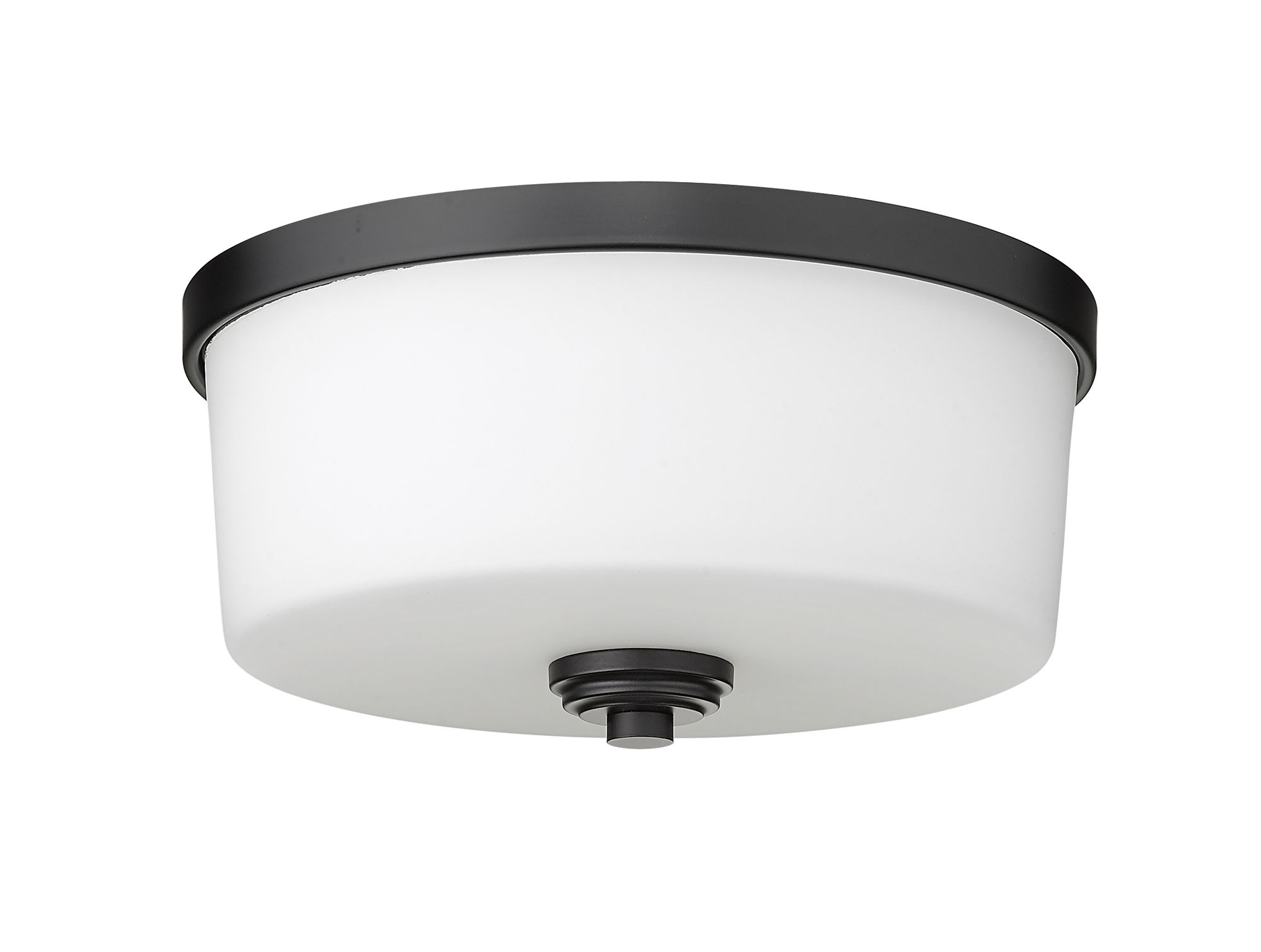 Arlington 14" Wide Matte Black Ceiling Light in scene