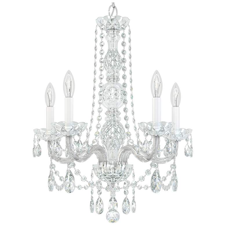 Image 2 Arlington 24"H x 20.5"W 4-Light Crystal Chandelier in Silver