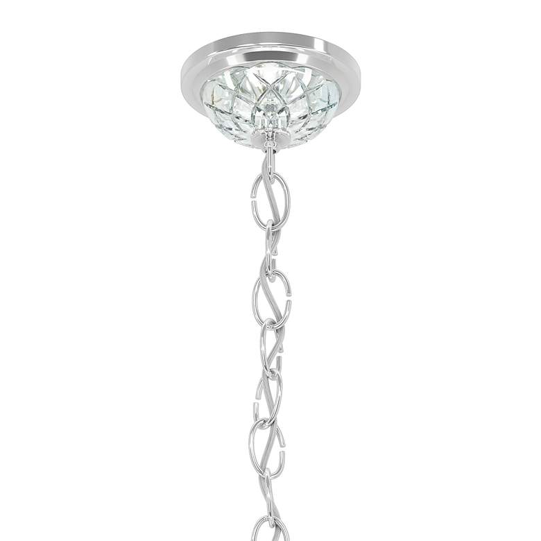 Image 4 Arlington 24"H x 20.5"W 4-Light Crystal Chandelier in Silver more views