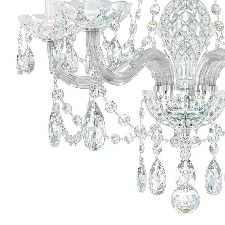 Image 6 Arlington 24"H x 20.5"W 4-Light Crystal Chandelier in Silver more views