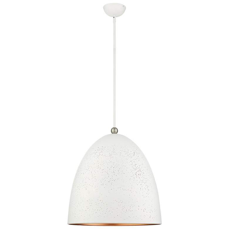 Image 1 Arlington 3 Light White Pendant