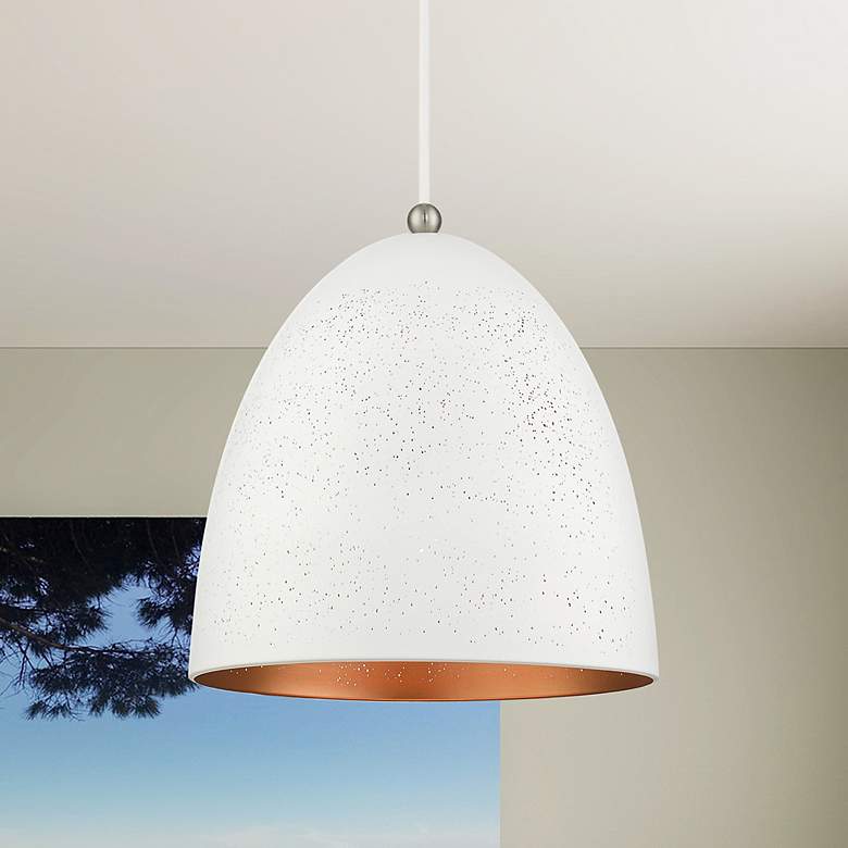 Image 1 Arlington 3 Light White Pendant