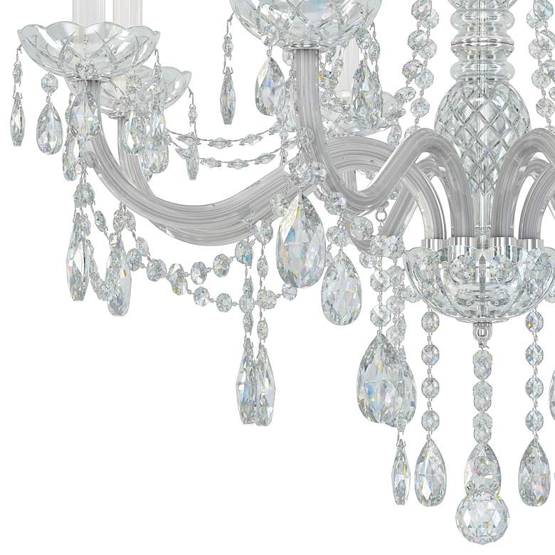 Image 4 Arlington 35.5"H x 28"W 8-Light Crystal Chandelier in Silver more views