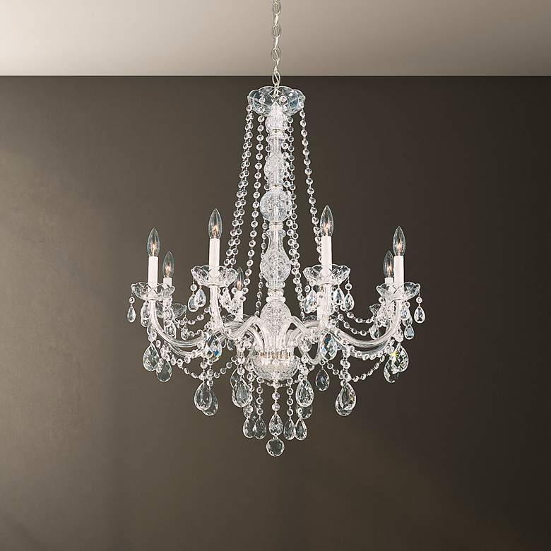 Image 5 Arlington 35.5"H x 28"W 8-Light Crystal Chandelier in Silver more views