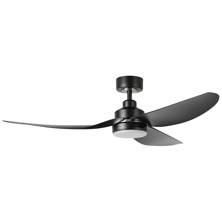 Image 1 Arlington 56" 3-Blade Fan w/ Dimmable LED Light Kit & Remote Black
