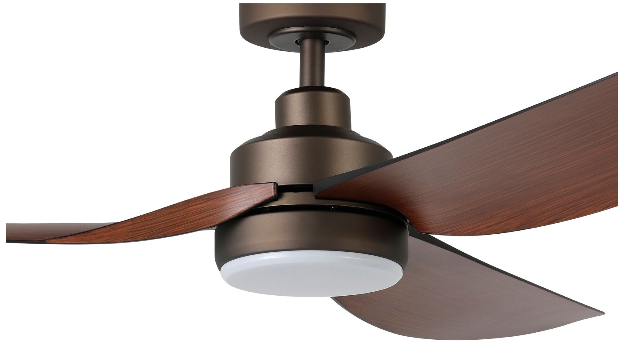 Image 2 Arlington 56" 3-Blade Fan w/ Dimmable LED Light Kit & Remote Koa B more views