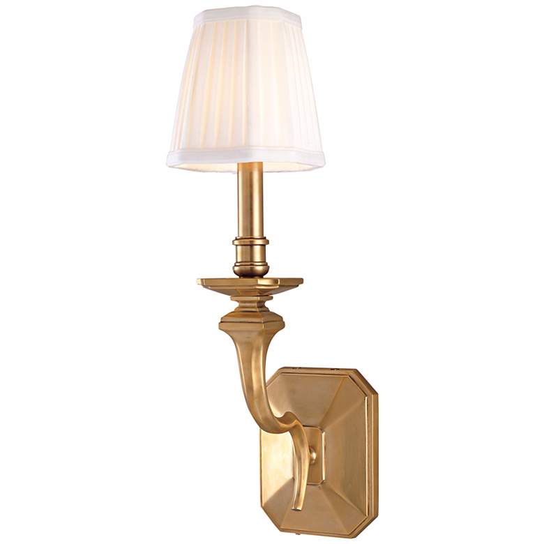 Image 1 Arlington Aged Brass 18 inch High  Wall Sconce