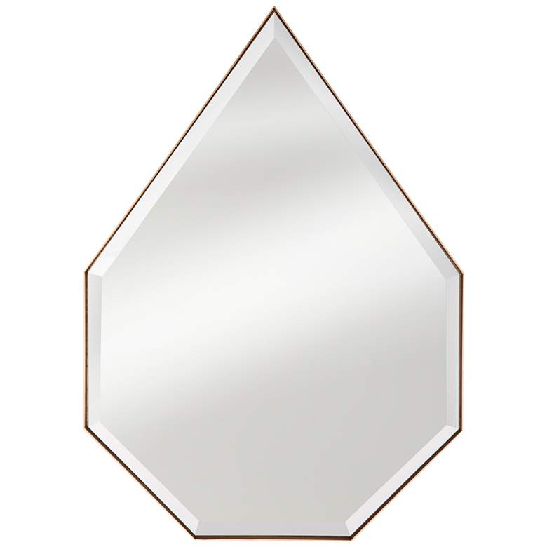 Image 1 Arlington Gold 30 inch x 42 inch Water Drop Wall Mirror