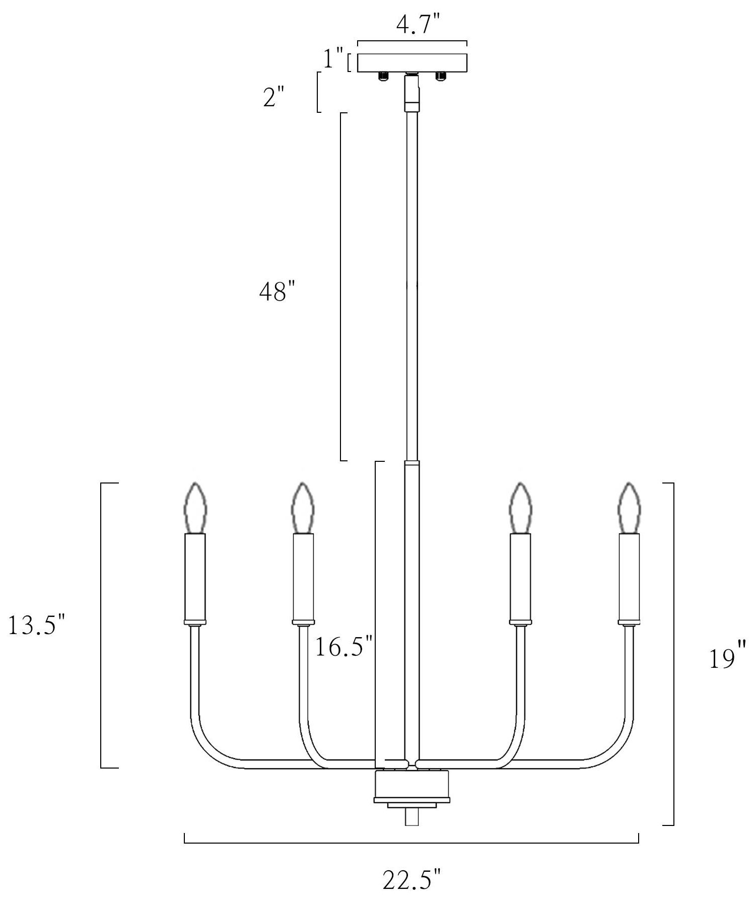 Image 5 Arlinne 20"W Polished Brass 6-Light Metal Candle Chandelier more views