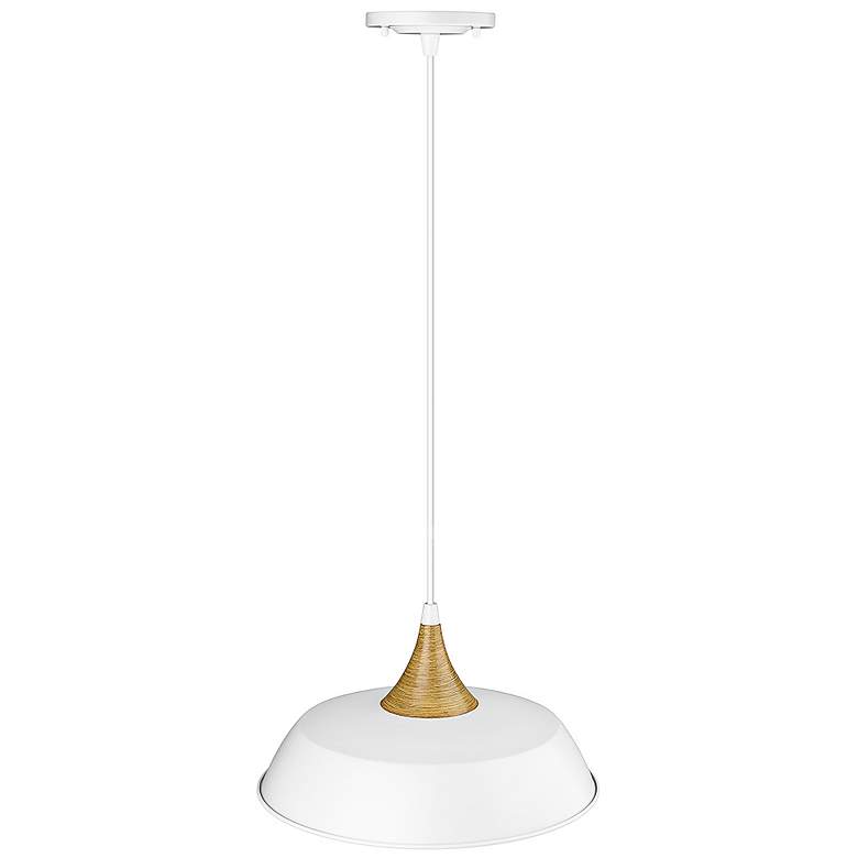 Image 5 Arlo 14" Wide Matte White Pendant Light more views