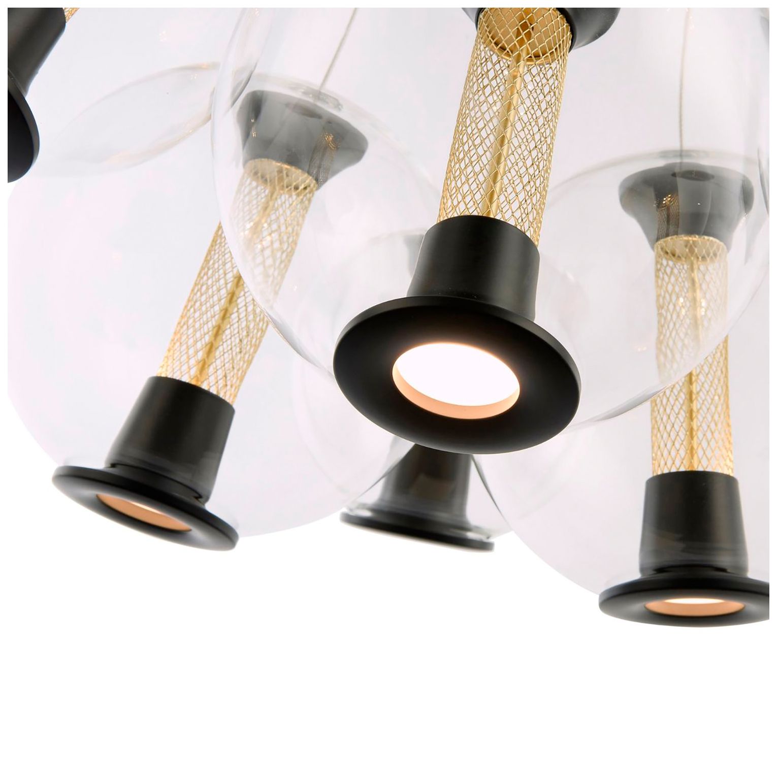 Image 4 Arlo 22.5" Wide Black Chandelier With Clear Glass Shade more views