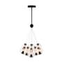 3_Arlo 25.5" Wide Black Chandelier With Clear Glass Shade more views