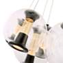4_Arlo 25.5" Wide Black Chandelier With Clear Glass Shade more views