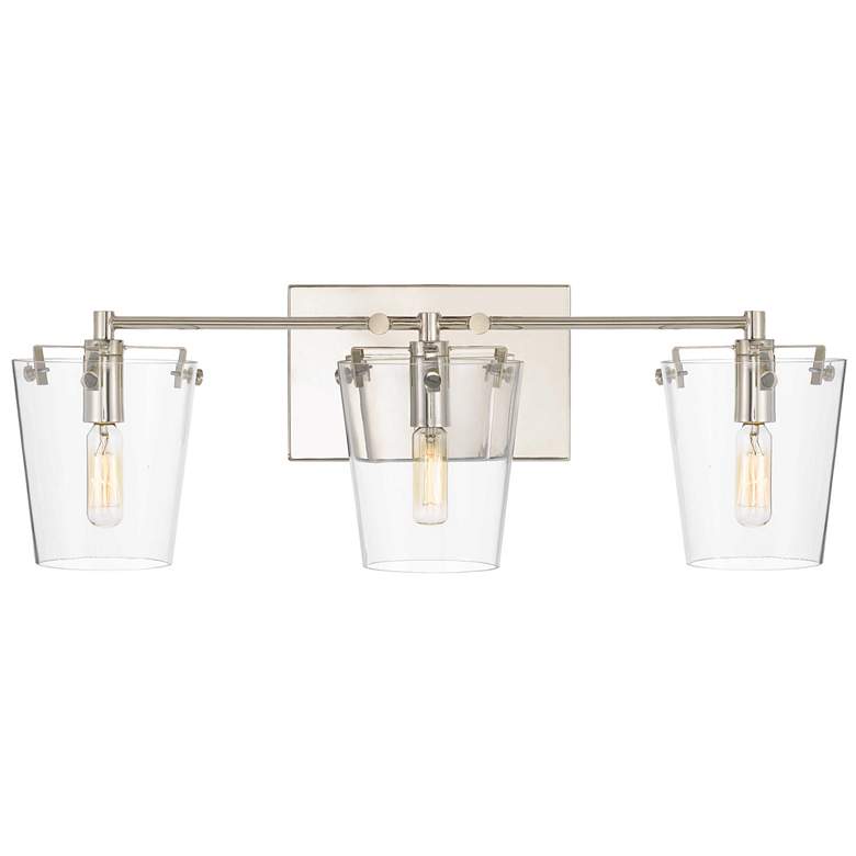 Image 1 Arlo 3-Lt Bath - Black/Polished Nickel