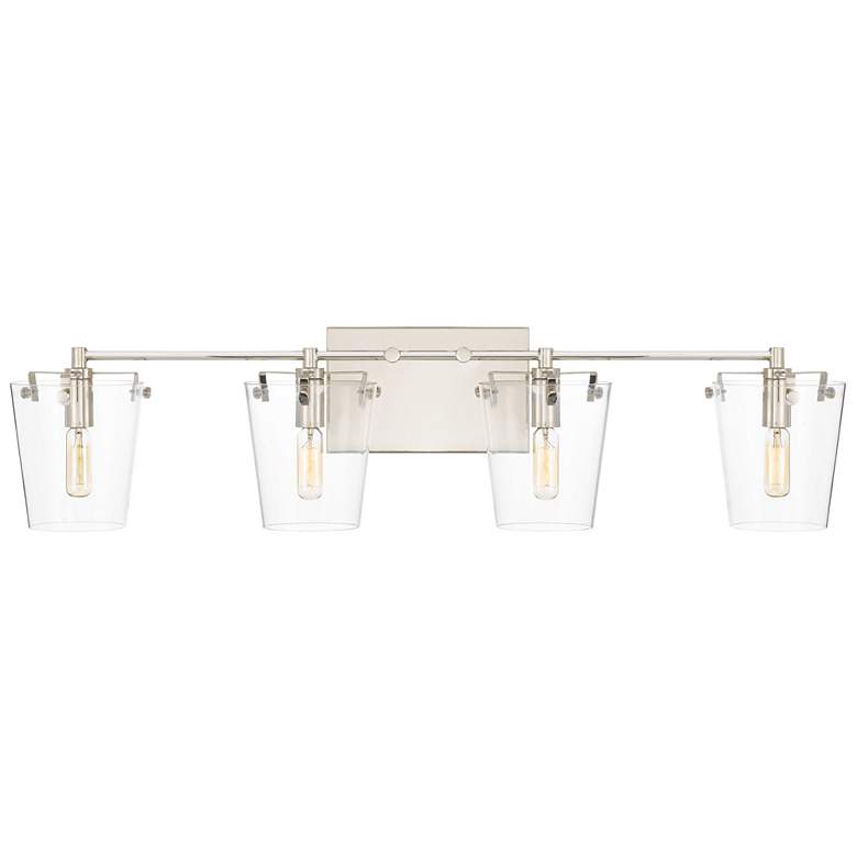 Image 1 Arlo 4-Lt Bath - Black/Polished Nickel