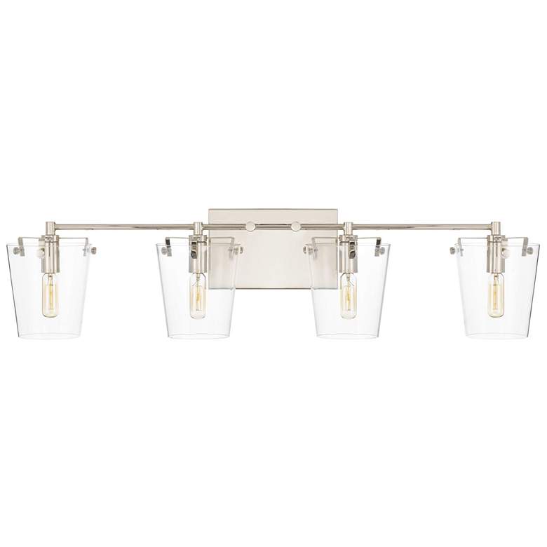 Image 4 Arlo 4-Lt Bath - Black/Polished Nickel more views