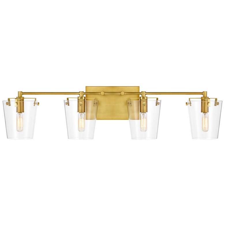 Image 1 Arlo 4-Lt Bath - Black/Satin Brass