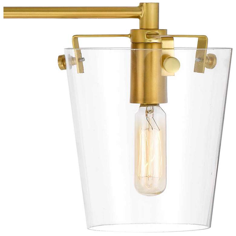 Image 4 Arlo 4-Lt Bath - Black/Satin Brass more views