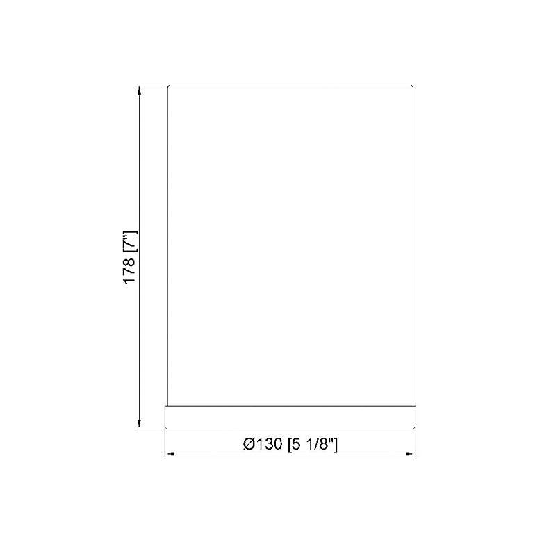 Image 7 Arlo 5 1/4" Wide Matte Black and Rubbed Brass Ceiling Light more views