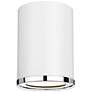 2_Arlo 5 1/4" Wide Matte White and Chrome Ceiling Light