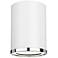 Arlo 5 1/4" Wide Matte White and Chrome Ceiling Light