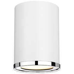 Arlo 5 1/4" Wide Matte White and Chrome Ceiling Light