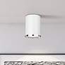 1_Arlo 5 1/4" Wide Matte White and Chrome Ceiling Light