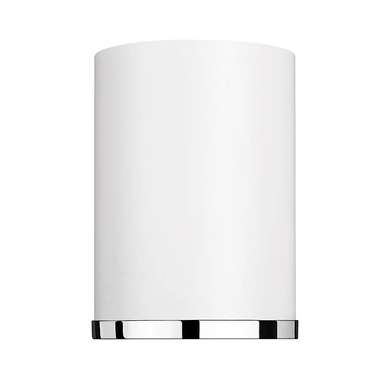 Image 5 Arlo 5 1/4" Wide Matte White and Chrome Ceiling Light more views