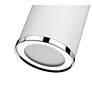 7_Arlo 5 1/4" Wide Matte White and Chrome Ceiling Light more views