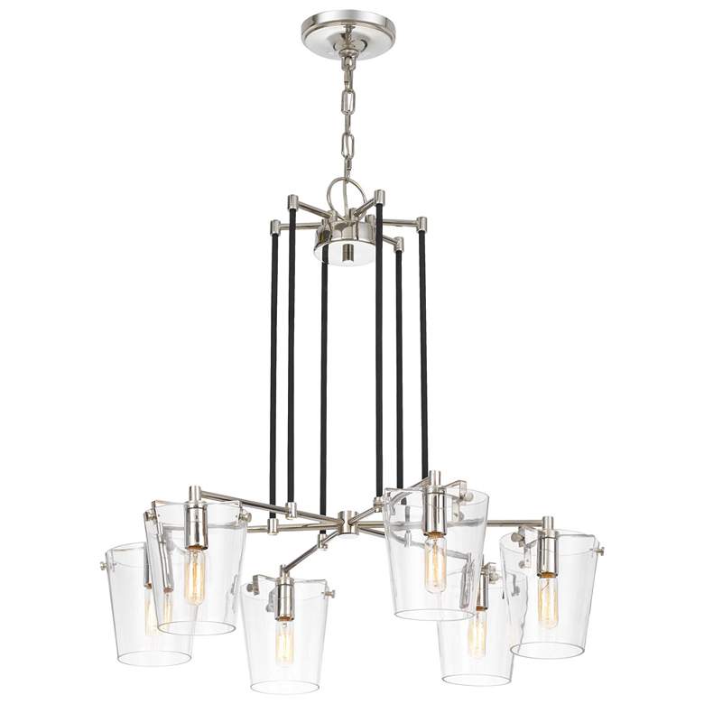 Image 2 Arlo 6-Lt Chandelier - Polished Nickel more views