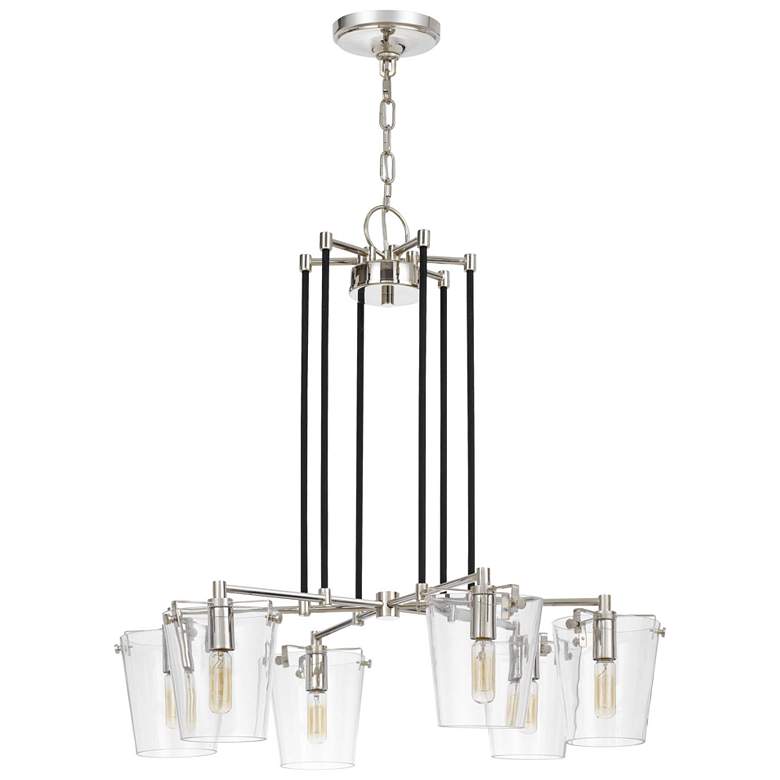 Image 4 Arlo 6-Lt Chandelier - Polished Nickel more views
