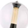 3_Arlo 8" Wide Black Pendant With Clear Glass Shade more views