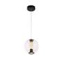 5_Arlo 8" Wide Black Pendant With Clear Glass Shade more views