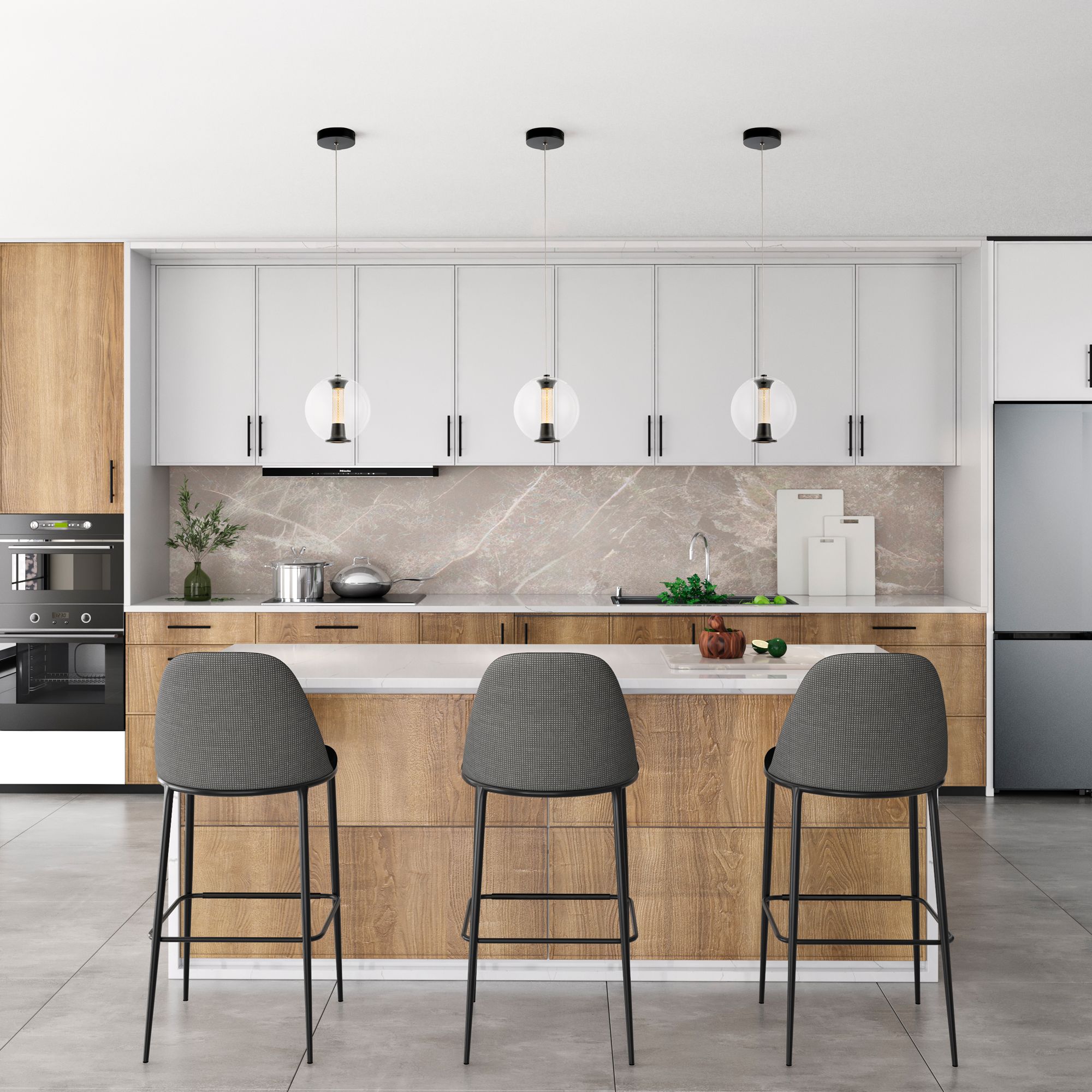 Image 6 Arlo 8" Wide Black Pendant With Clear Glass Shade more views