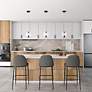 6_Arlo 8" Wide Black Pendant With Clear Glass Shade more views