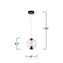 7_Arlo 8" Wide Black Pendant With Clear Glass Shade more views