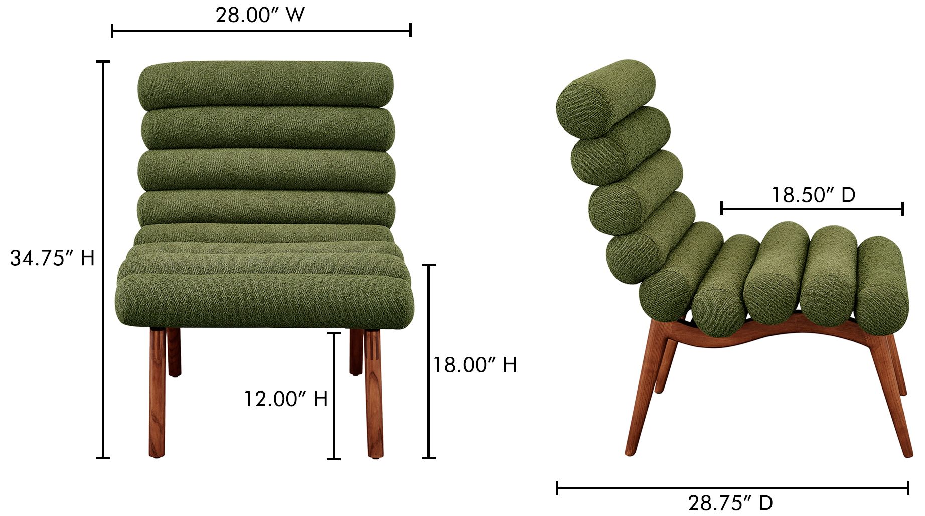 Image 6 Arlo Accent Chair Dark Green more views