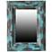 Arlo Blue and Black 28 1/2" x 37 1/2" Wall Mirror