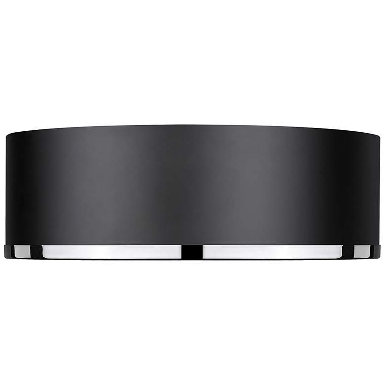 Image 5 Arlo by Z-Lite Matte Black + Chrome 3 Light Flush Mount more views